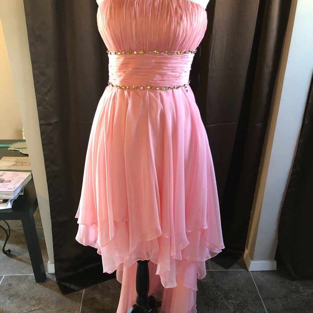High Low Homecoming dress Petal Pink size 2